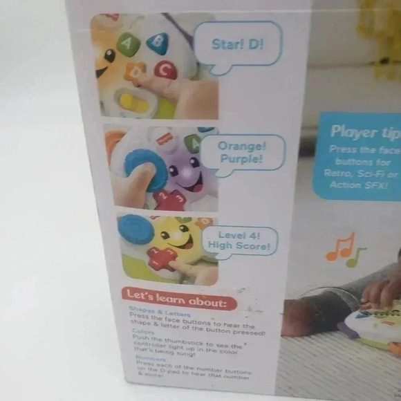 Fisher Price Laugh & Learn Game Controller Teaching First Words Sounds 6 months+ - Picture 4 of 8